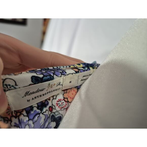 Anthropologie Meadow & Rue Allerton Floral Multicolor Maxi Dress Small - Picture 7 of 7
